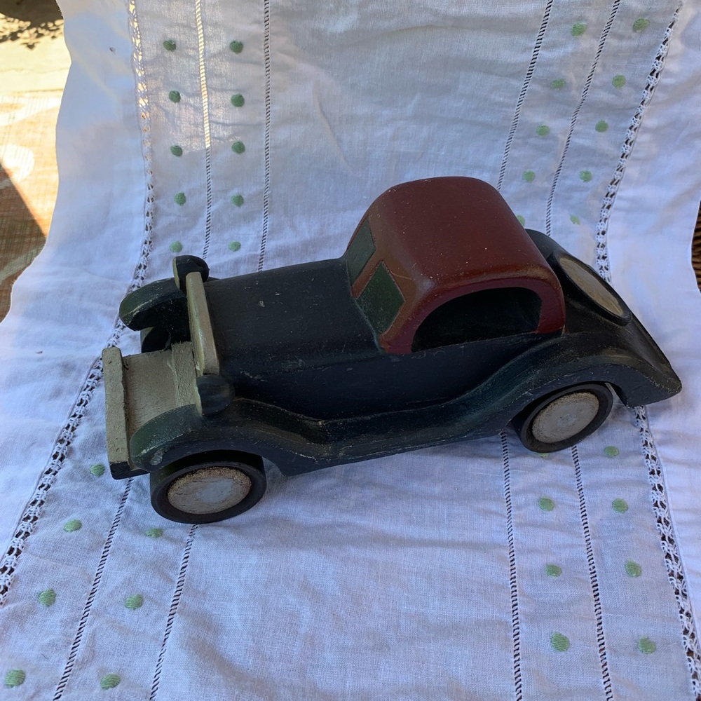 Pottery Barn wood vintage car